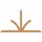 Ekena Millwork Richland Timber Gable Bracket, Western Red Cedar, 108"W x 58"H x 1 1/2"D x 5 1/2"F, 13/12 Pitch GBW108X58X0206RIC00SWR - alternate 1